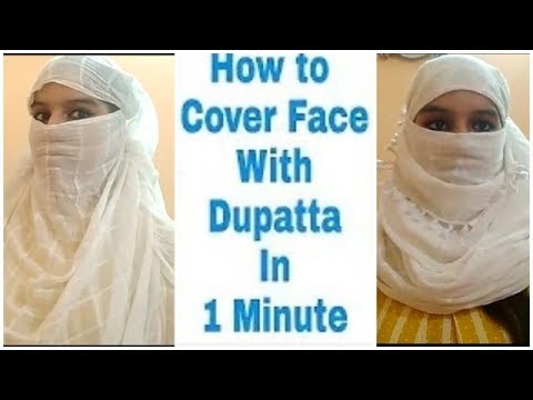 How to wrap face with dupatta in just 1 minute harpreet tutorials