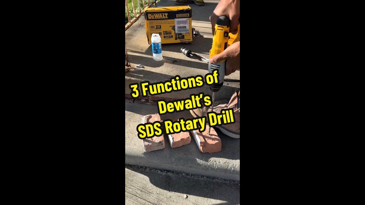 How to Use Dewalt's SDS Rotary Hammer Drill & It's 3 Settings Explained ...