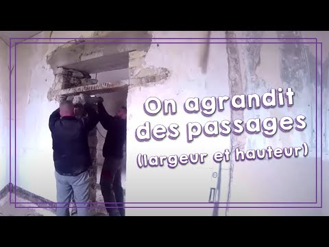 8. Réhausse de linteaux et élargissement de passages dans mur porteur