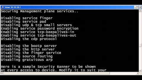 CCNA Security Tutorial:  Auto Secure