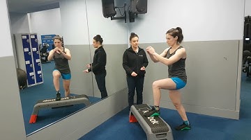 Step Up with Knee Drive