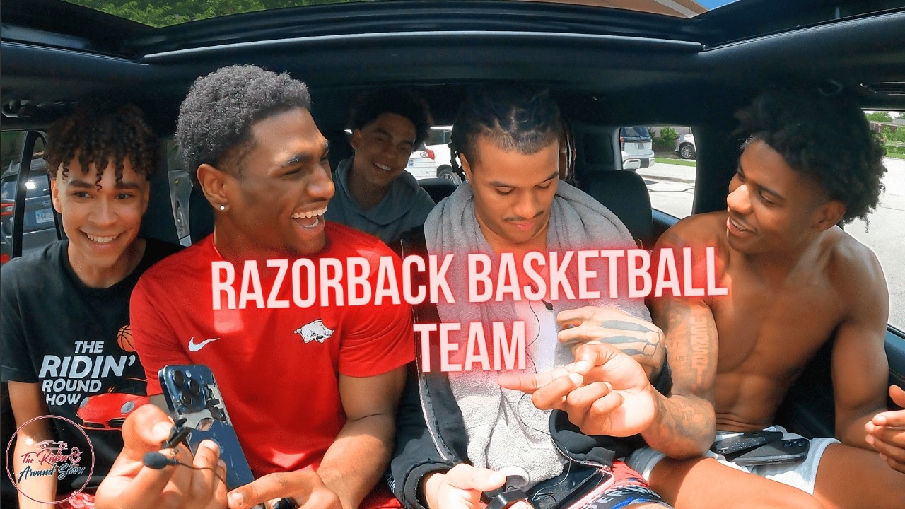 Ridin' Around with new Razorback Basketball Players (car full after ...