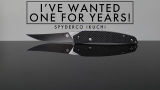 A Folding Spyderco Steak Knife From The Future?!  Spyderco Ikuchi