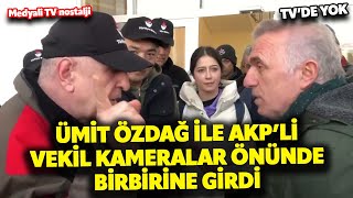 Ümit Özdağ ile AKP'li Aziz Babuşçu birbirine girdi, zor ayırdılar! 'Şov yapmak için buradasınız!'