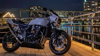 Kawasaki ZRX400 カスタム FCR33 ストライカーエキパイ(カチ上げ加工)×汎用サイレンサー マフラー音