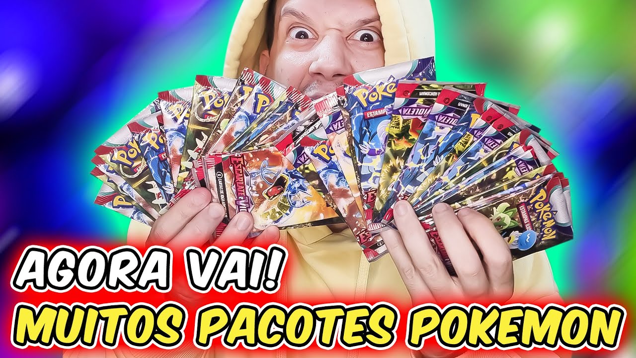 AGORA VAI! MUITO PACOTES POKEMON! A PREMIUM mais BARATA  | CAPITÃO HUNTER CARTAS POKEMON TCG