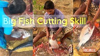 Big fish cutting skill 😨🐟 | Factory Explorer