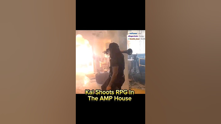 Kai Cenat Shoots A Firework RPG In The Amp House