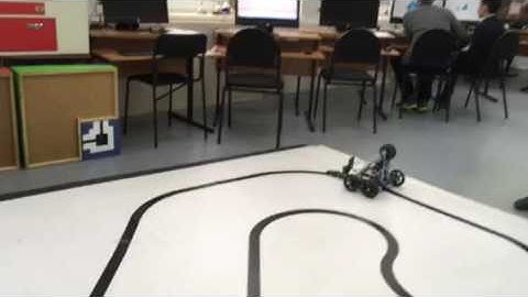 Движение по линии с одним датчиком и релейным регулятором VEX EDR