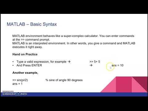 INTRODUCTION TO COMPUTER PROGRAMMING WITH MATLAB - YouTube