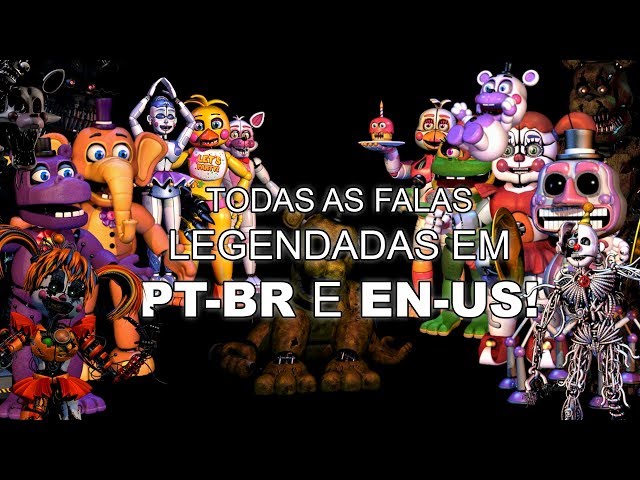 ALL ULTIMATE CUSTOM NIGHT (FNAF 7) ANIMATRONICS LINES SUBTITLED 