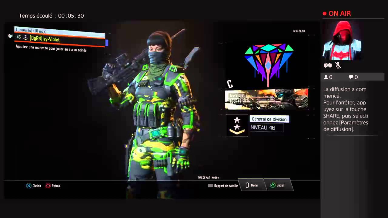 Diffusion PS4 en direct de Izy-Violet