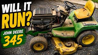 Will It Run Bringing a Dead John Deere 345 Back to Life!