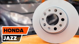 Montaje Discos de Freno ventilados y perforados HONDA JAZZ II (GD): vídeo gratis