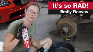 How To Clean Brakes With CRC Brakleen Brake Cleaner With Emily Reeves