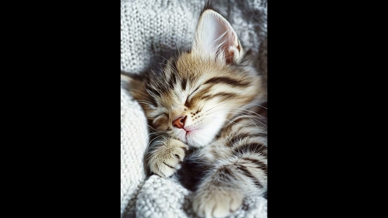 😴🐱 Sleepy Kitten Moments – Too Cute to Wake Up! 💖✨