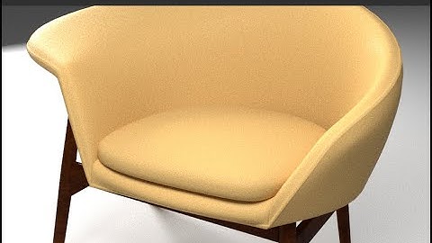 Training modelling 3ds max - Fried Egg Lounge Chair