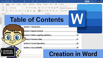 How do I create a manual Table of Contents in Word?