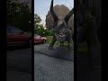 Google 3D: Triceratops Next To SUV