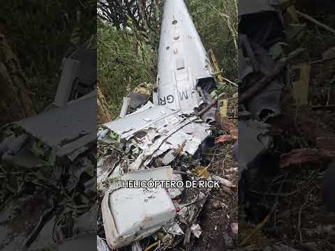 VEJA OS DESTROÇOS DO HELICÓPTERO QUE CAIU COM O CANTOR RICK. 