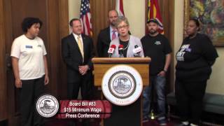 Board Bill 83 "$15 Minimum Wage" Press Conference