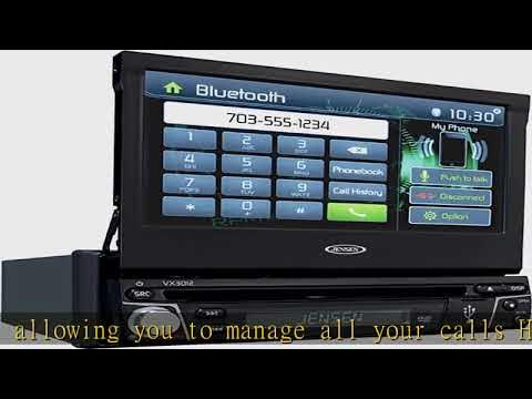 Jensen VX3012 7 inch Multimedia Retractable Touch Screen Single DIN Car