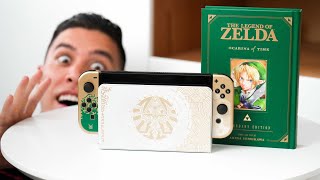 Zelda Tears of the Kingdom OLED SWITCH UNBOXING + GAMEPLAY!
