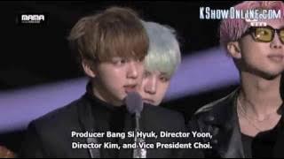 [Eng Sub]BTS winning at MAMA 2015