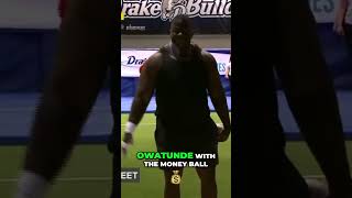 Josh Owatunde's EPIC Money Ball Shot Put Throw at Drake Relays!