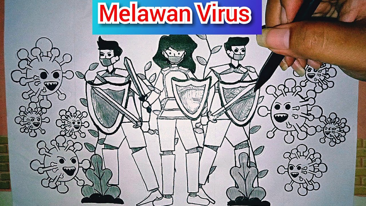 Kartun Ilustrasi Melawan Virus Coronavirus Cara 