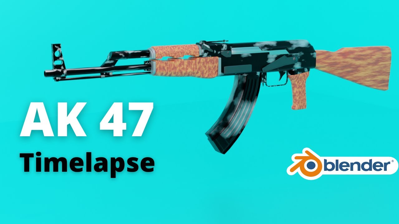 Blender | AK 47 | Timelapse full video - YouTube