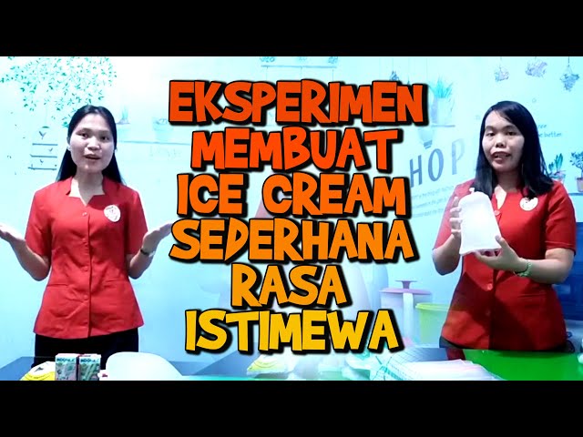 CARA MEMBUAT ICE CREAM SEDERHANA RUMAHAN || SEKOLAH RADMILA class=
