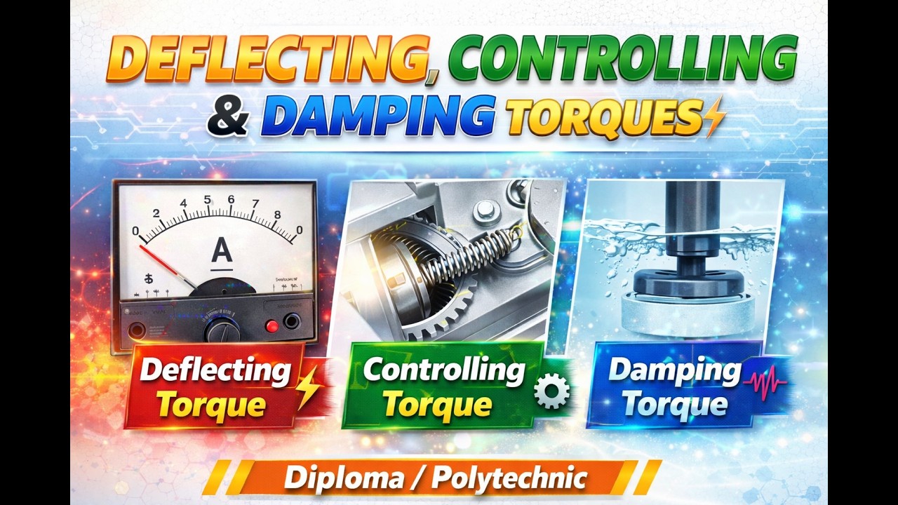 Deflecting, Controlling & Damping Torque | Electrical Instruments ...