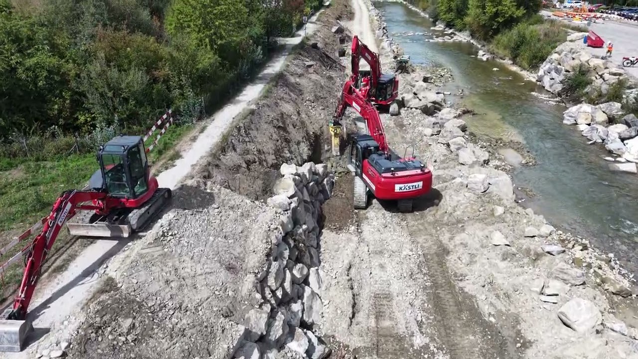 2026-09-03 neuer Uferverbau, linke Senseseite, dritter Abschnitt
