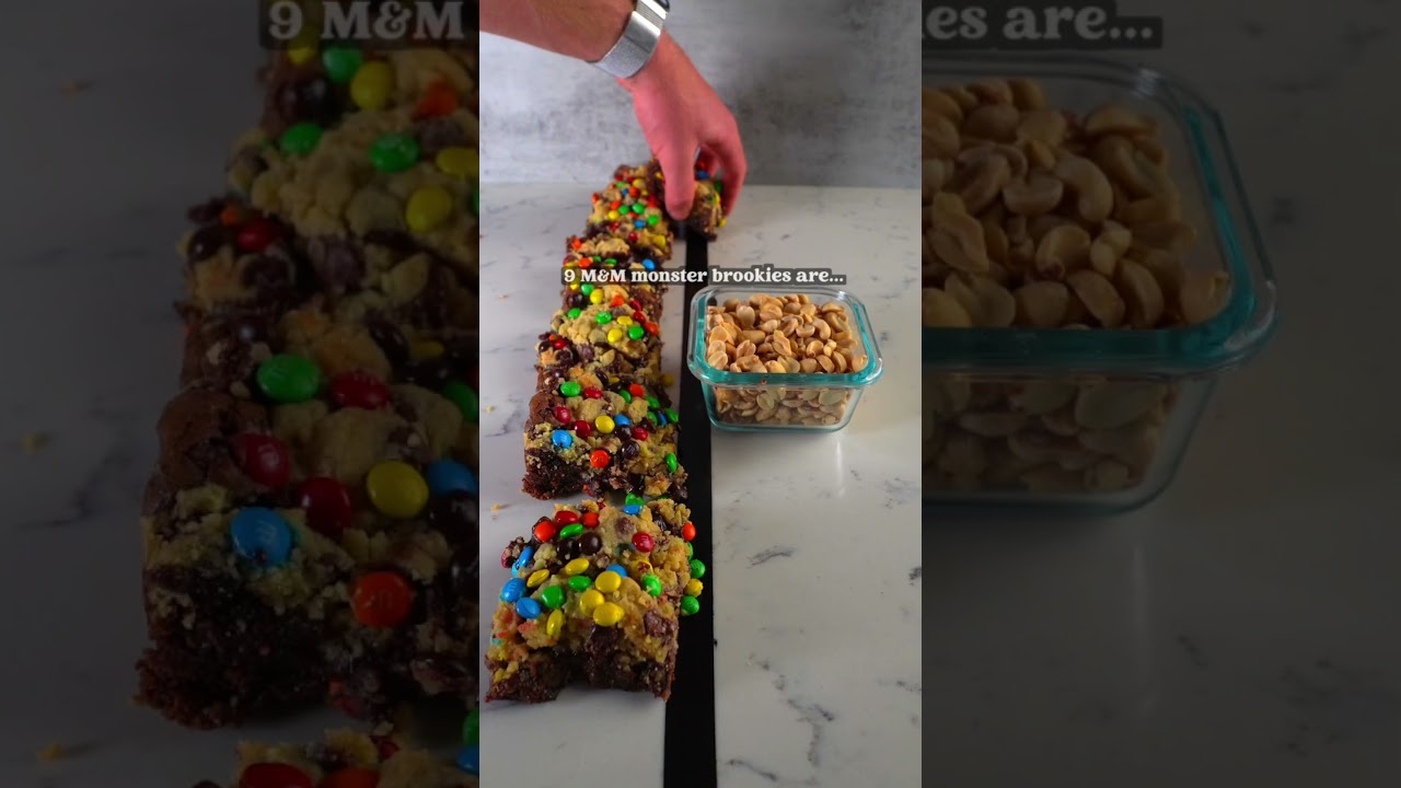 Low Calorie, High Protein M&M Monster Brookie