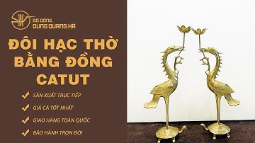 Ý nghĩa của Đôi Hạc Thờ bằng đồng CATUT tuyệt Đẹp | Đồ Đồng Dung Quang Hà