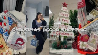 Come Christmas Room Decor Shopping With Me \/ Vlogmas Day 1 !!(Target, Burlington \& 5 Below) SURPRISE