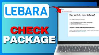 كيفية التحقق من باقة الإنترنت من ليبارا - خطوة بخطوة (دليل كامل) 2026! screenshot 3