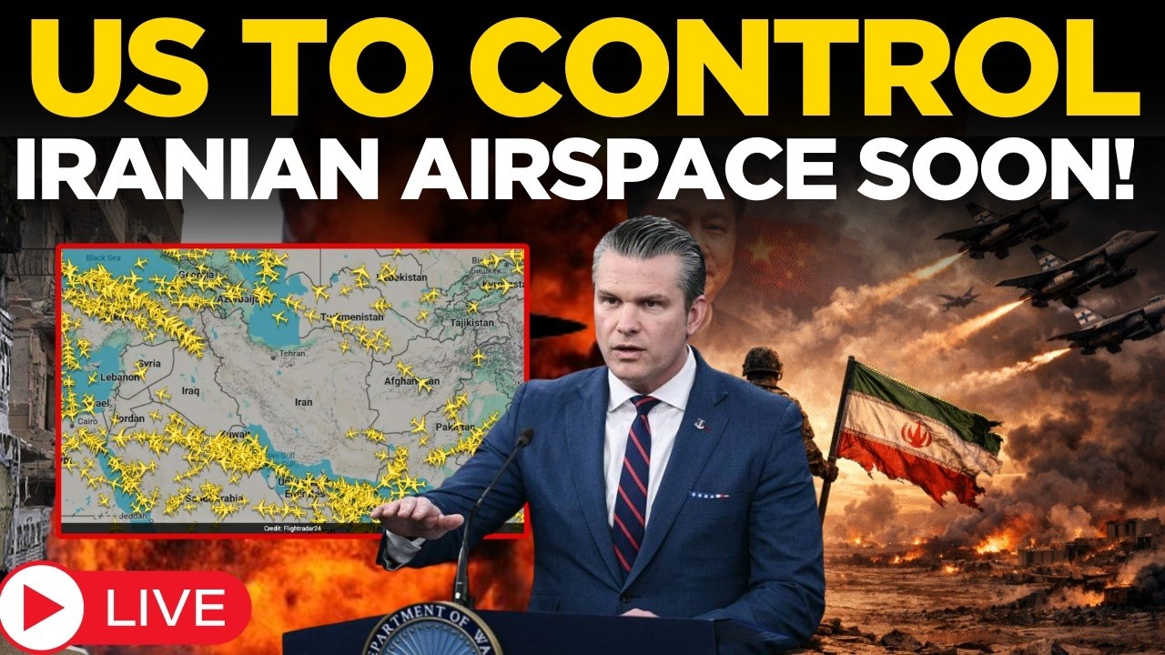Iran-Israel War LIVE: Pentagon’s Big Warning | US Will Soon Control Iranian Airspace | Pete Hegseth