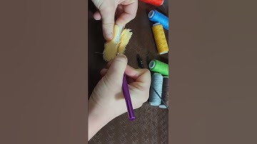 Reverse creme thread cutting #asmrcommunity #asmr #threadcutting #asmrsounds #satisfying