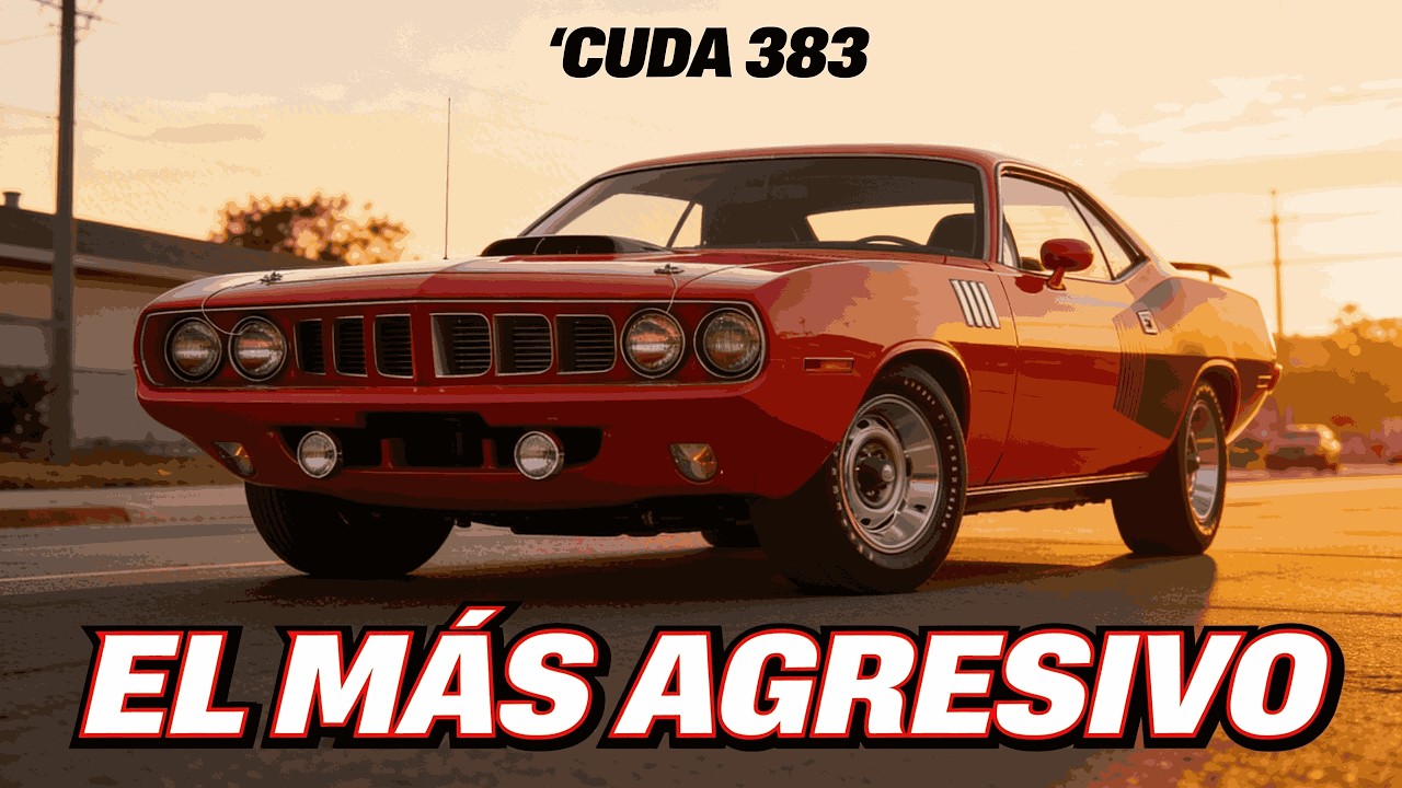 1971 Plymouth ’Cuda 383 Big Block 🔥 El Muscle Car Más Agresivo de la Era Dorada