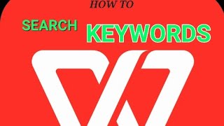 How to use WPS to search for keywords. National Open University of Nigerian. screenshot 4