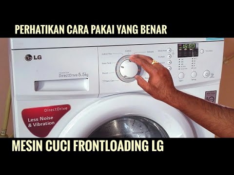 Cara mengeringkan pakaian di mesin cuci front loading