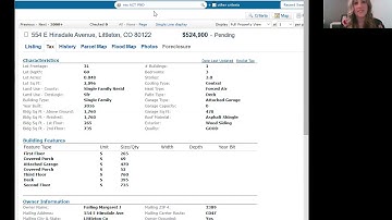 View Public Records in REcolorado Matrix