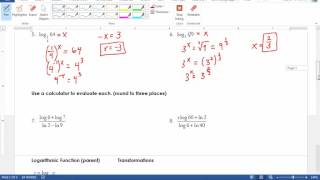 5 4 Logarithmic Functions