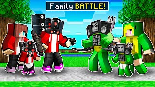 JJ FAMILY vs MIKEY FAMILY in Minecraft! ALL EPISODE JJ SPEAKER MAN and MIKEY TV MAN - Maizen