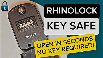 How to Open a Rhinolock Keysafe WITHOUT the Key or Code (Simple Trick!) #security #lockpicking