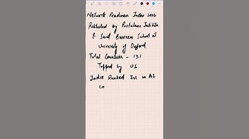 Network Readiness Index 2022 by Oxford| #shorts #currentaffairs