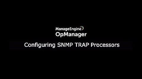 Configuring SNMP Trap Processors