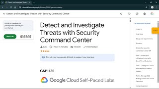 Detect and Investigate Threats with Security Command Center | #qwiklabs | #GSP1125 #CLI